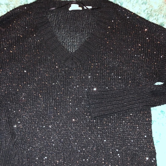 Gorgeous Black Sparkly Sweater - Picture 1 of 9
